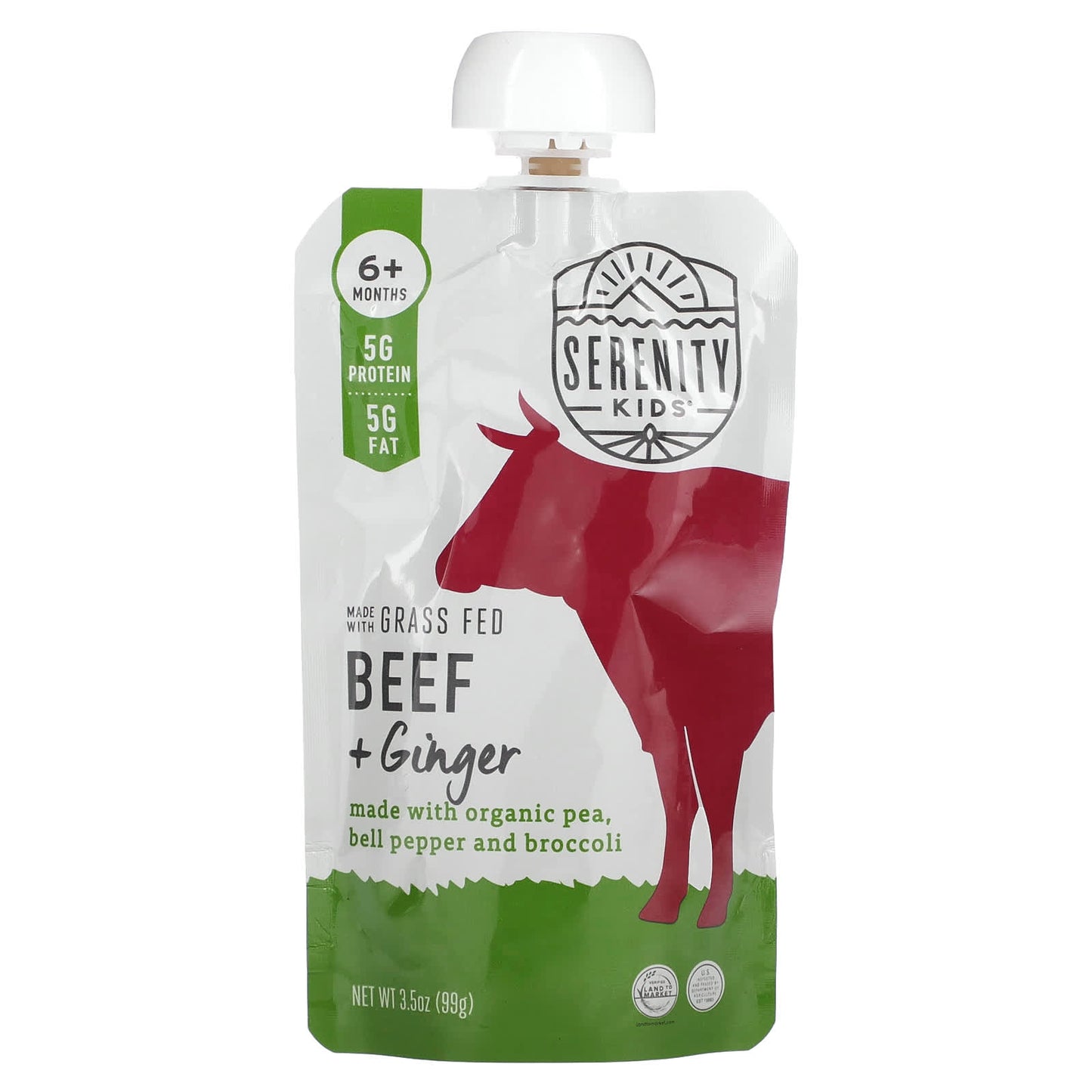 Serenity Kids-Beef + Ginger-6+ Months-3.5 oz (99 g)