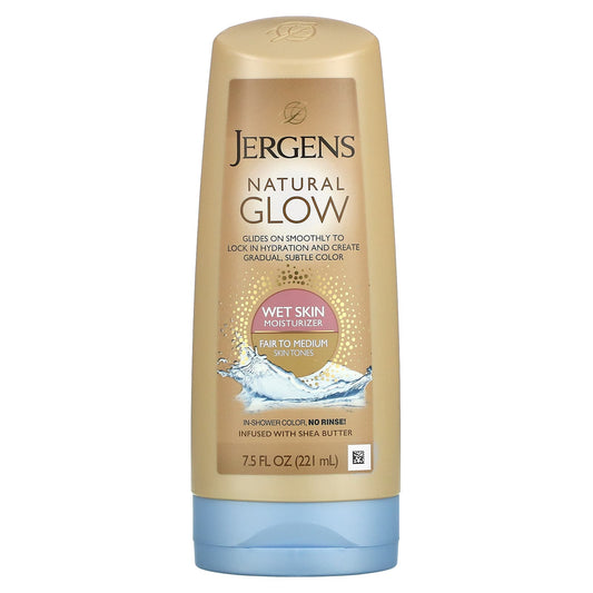 Jergens-Natural Glow-Wet Skin Moisturizer-Fair to Medium-7.5 fl oz (221 ml)