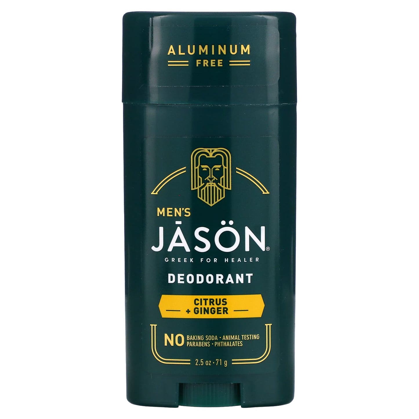 Jason Natural-Men's-Deodorant-Citrus + Ginger-Aluminum Free-2.5 oz (71 g)