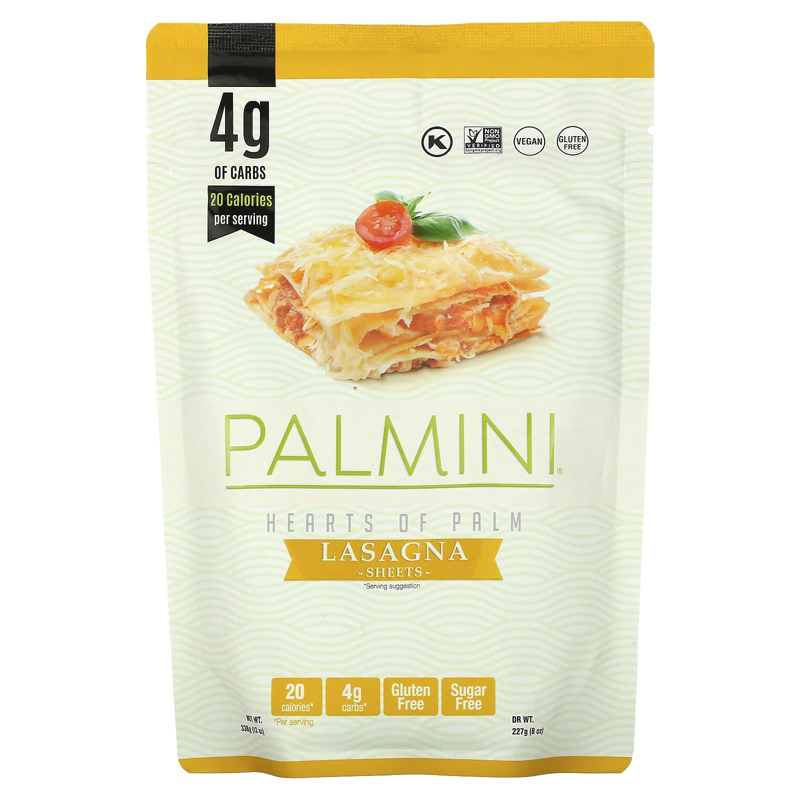 Palmini-Hearts of Palm-Lasagna Sheets-12 oz (338 g)