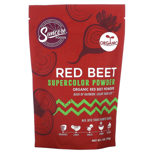 Suncore Foods-Organic Red Beet-Supercolor Powder-5 oz (142 g)