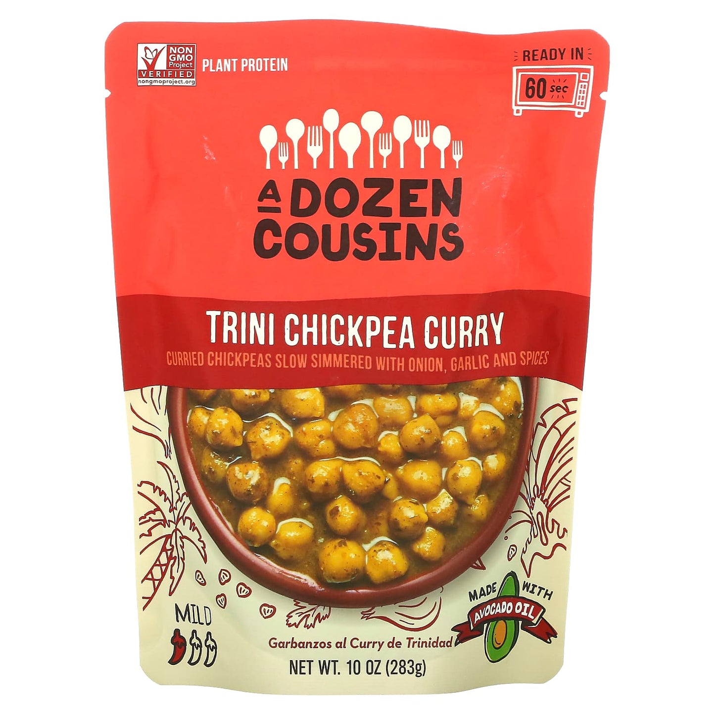 A Dozen Cousins-Trini Chickpea Curry-Mild-10 oz (283 g)