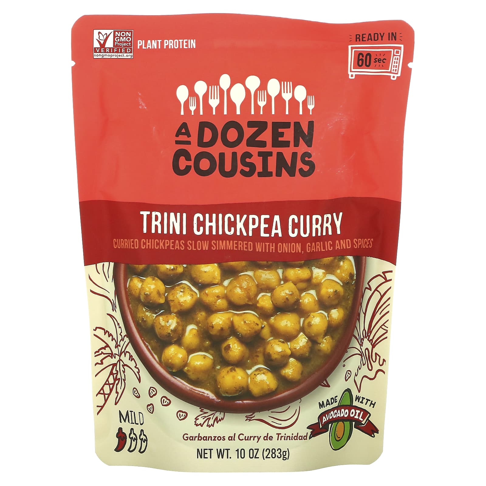 A Dozen Cousins-Trini Chickpea Curry-Mild-10 oz (283 g)