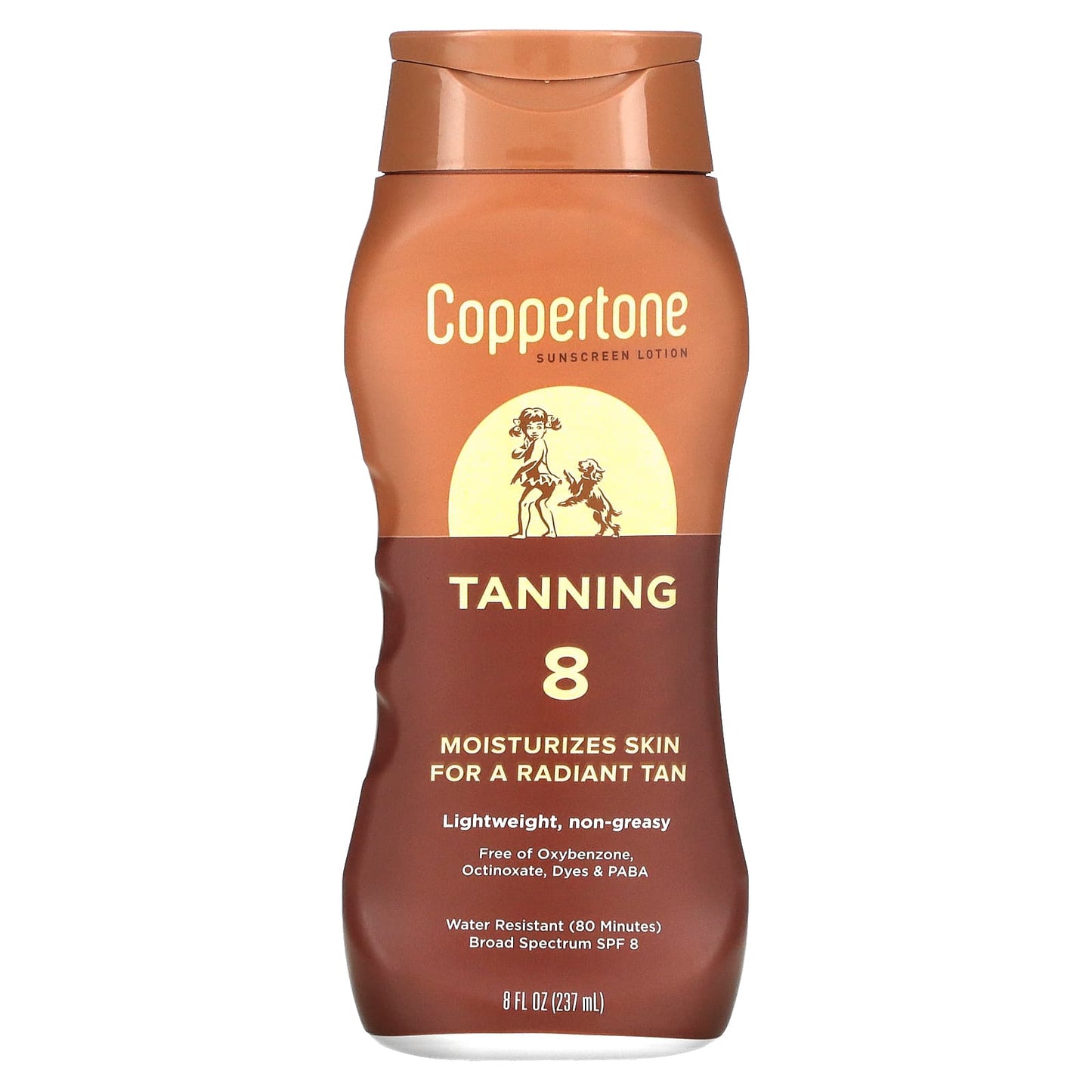 Coppertone-Tanning-Sunscreen Lotion-SPF 8-8 fl oz (237 ml)