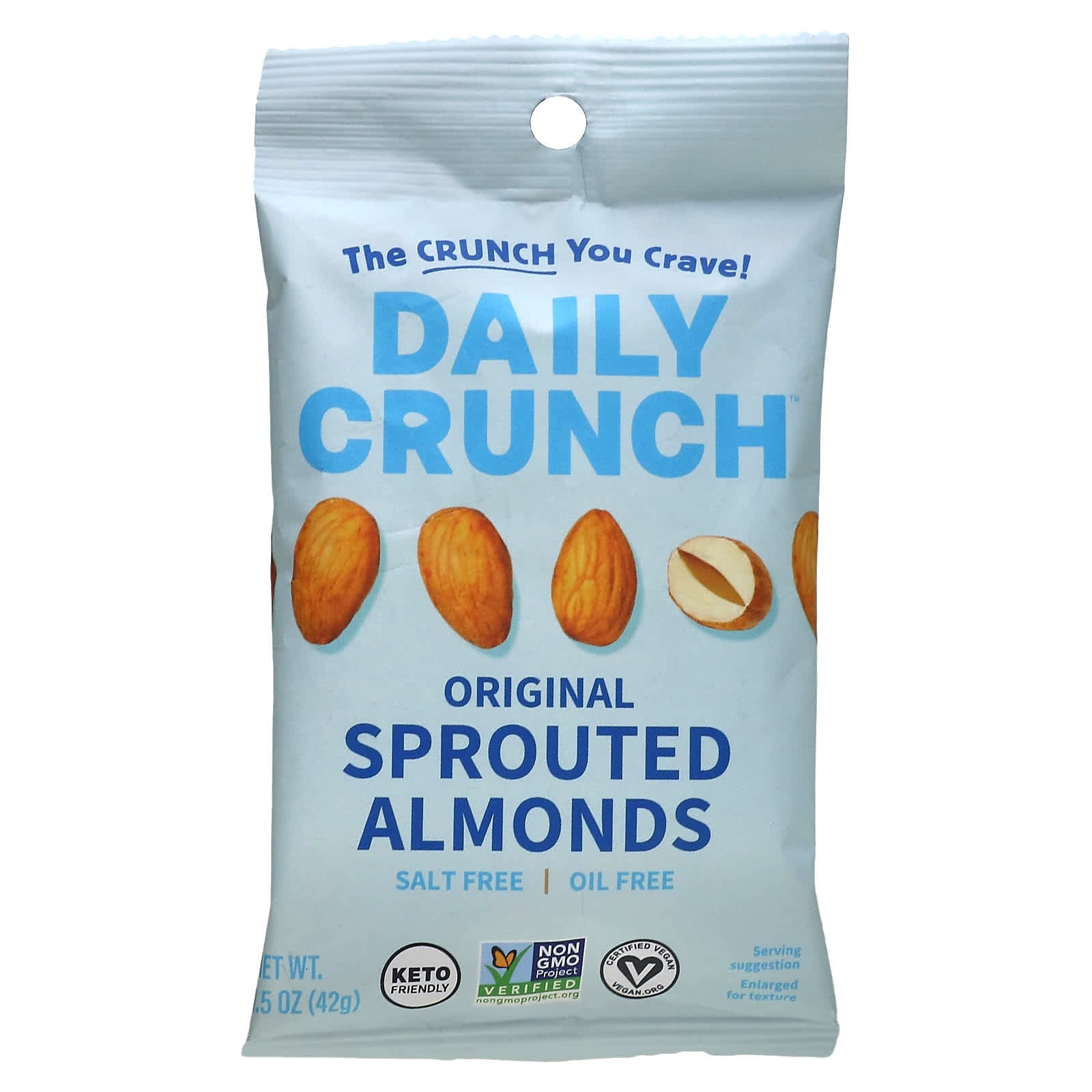 Daily Crunch-Sprouted Almonds-Original-1.5 oz (42 g)