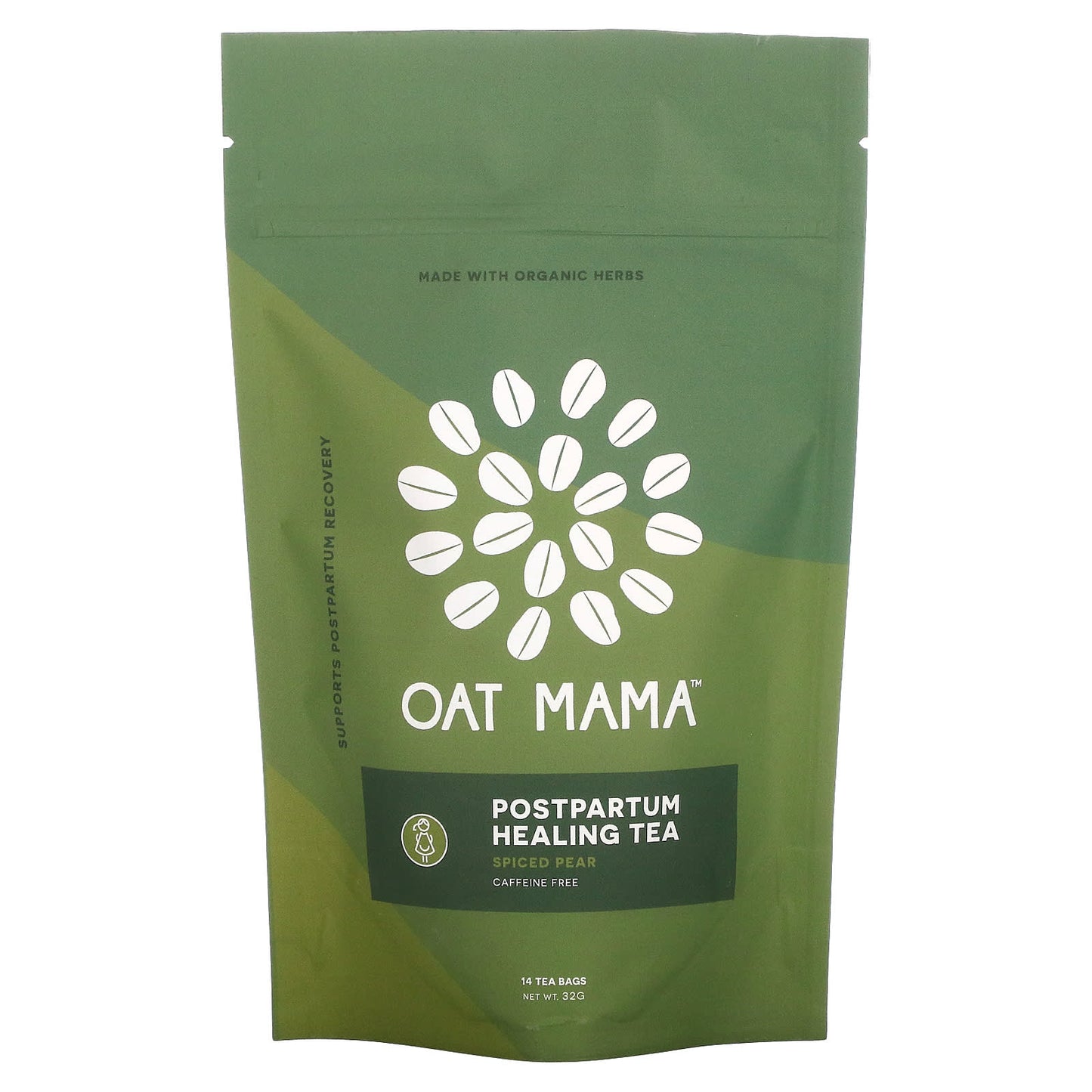 Oat Mama-Postpartum Healing Tea-Spiced Pear-Caffeine Free-14 Tea Bags-32 g