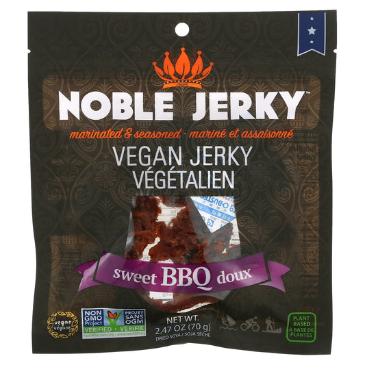 Noble Jerky-Vegan Jerky-Sweet BBQ Doux-2.47 oz (70 g)