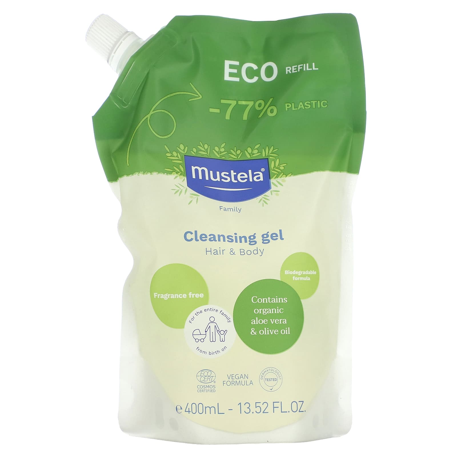 Mustela-Cleansing Gel-Hair & Body-13.52 fl oz (400 ml)