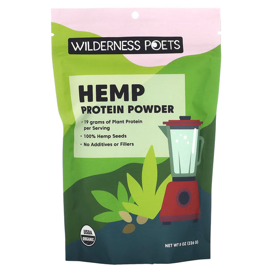 Wilderness Poets-Organic Hemp Protein Powder-8 oz (226 g)