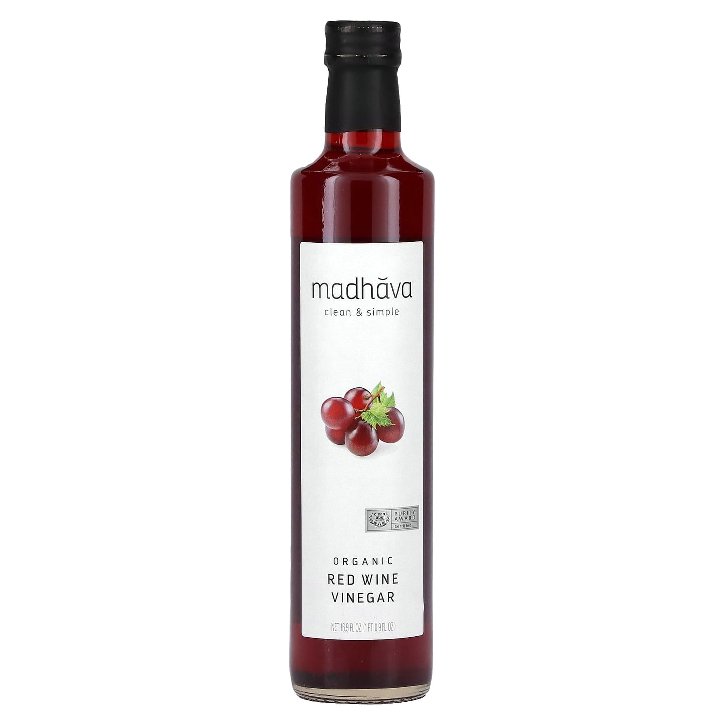 Madhava Natural Sweeteners-Organic Red Wine Vinegar-16.9 fl oz