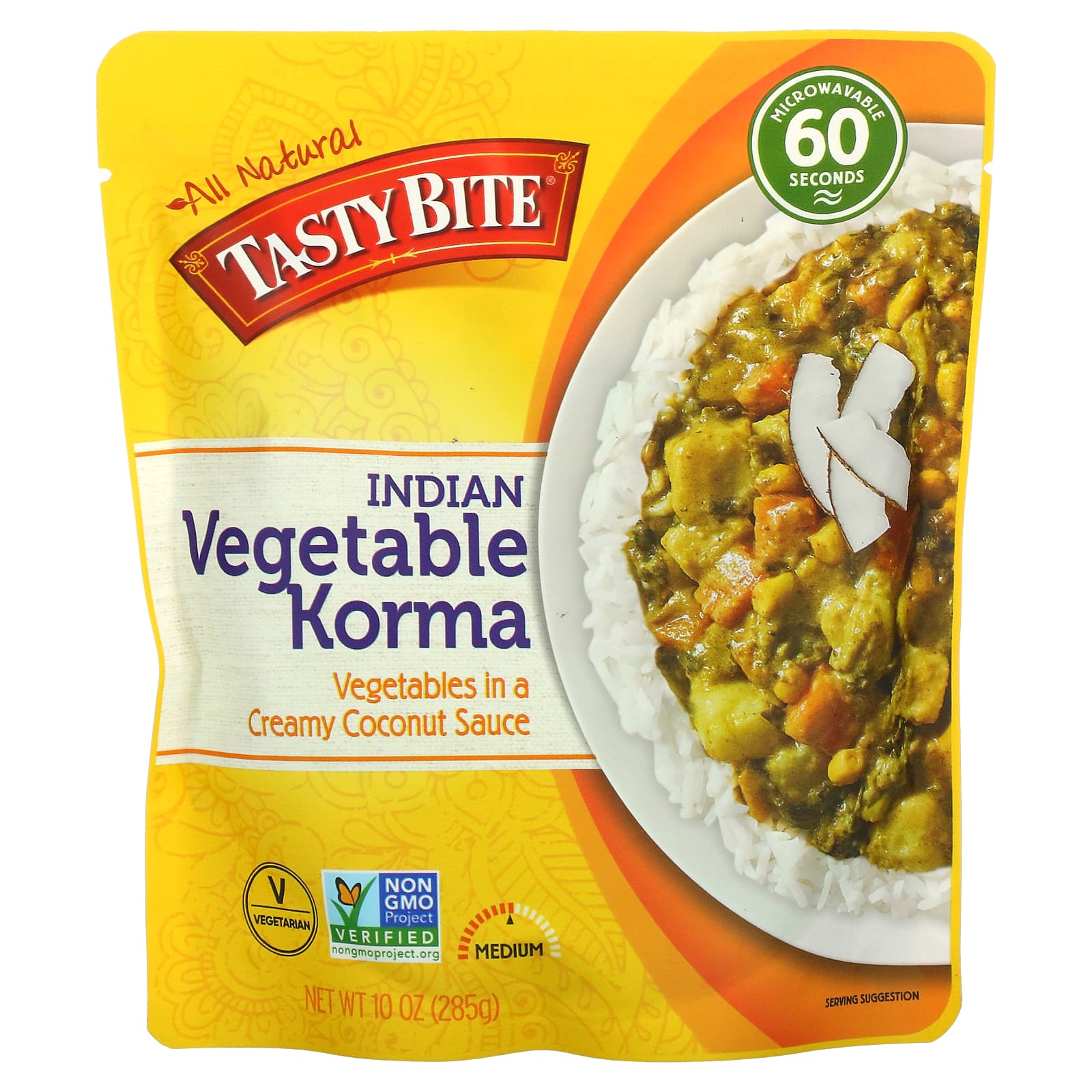 Tasty Bite-Indian Vegetable Korma-Medium-10 oz (285 g)