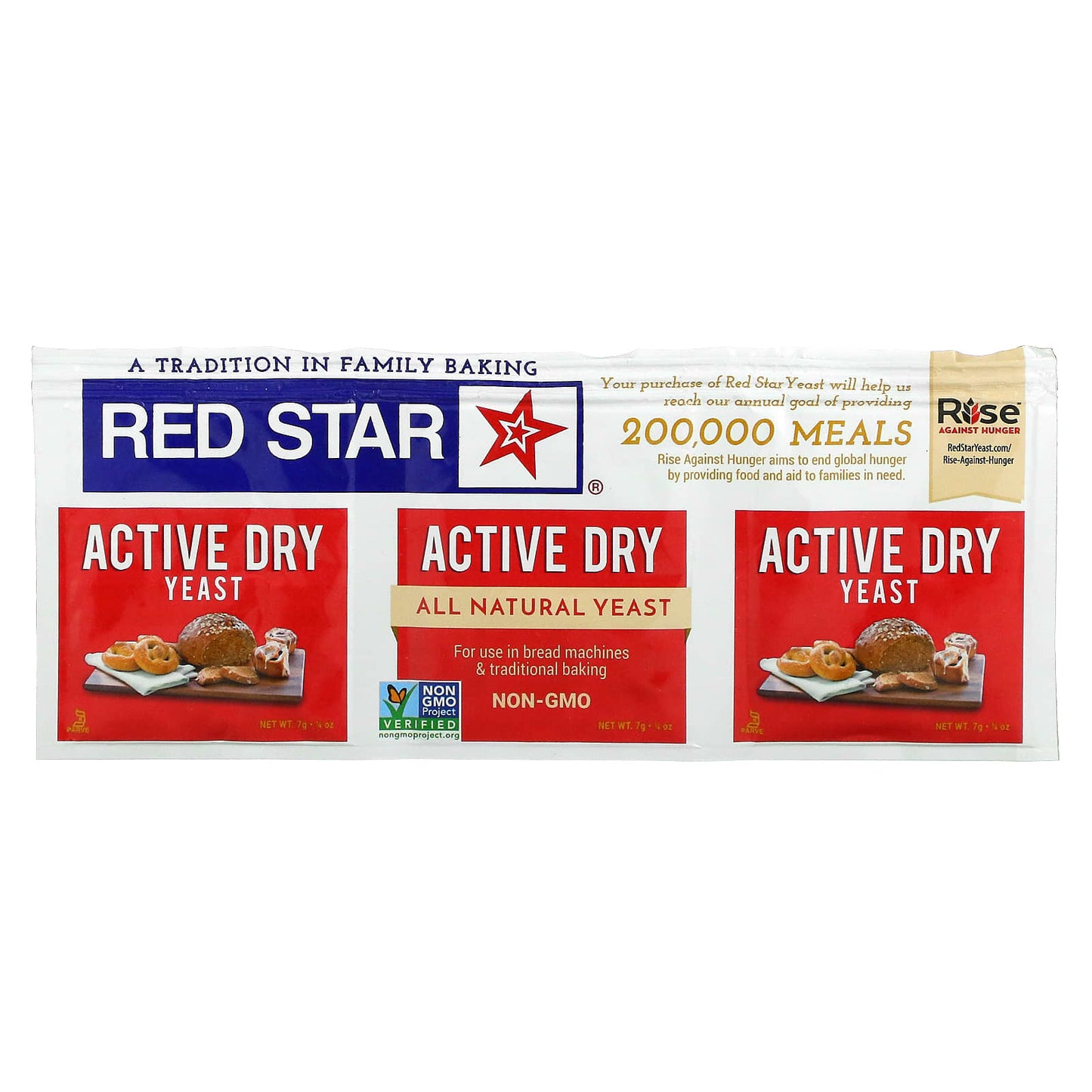 Red Star-Active Dry Yeast-0.25 oz (7 g)