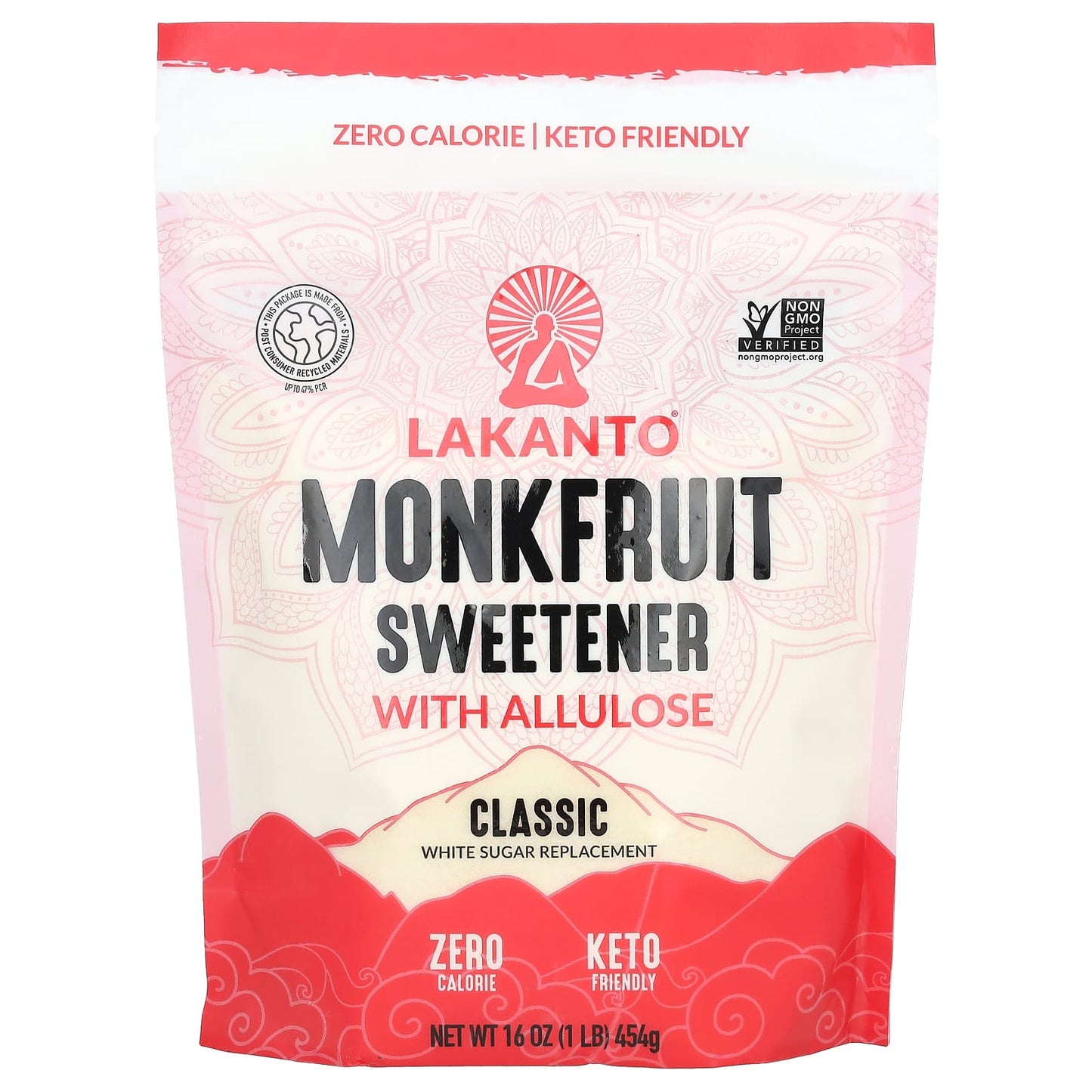 Lakanto-Monkfruit Sweetener with Allulose-Classic-16 oz (454 g)