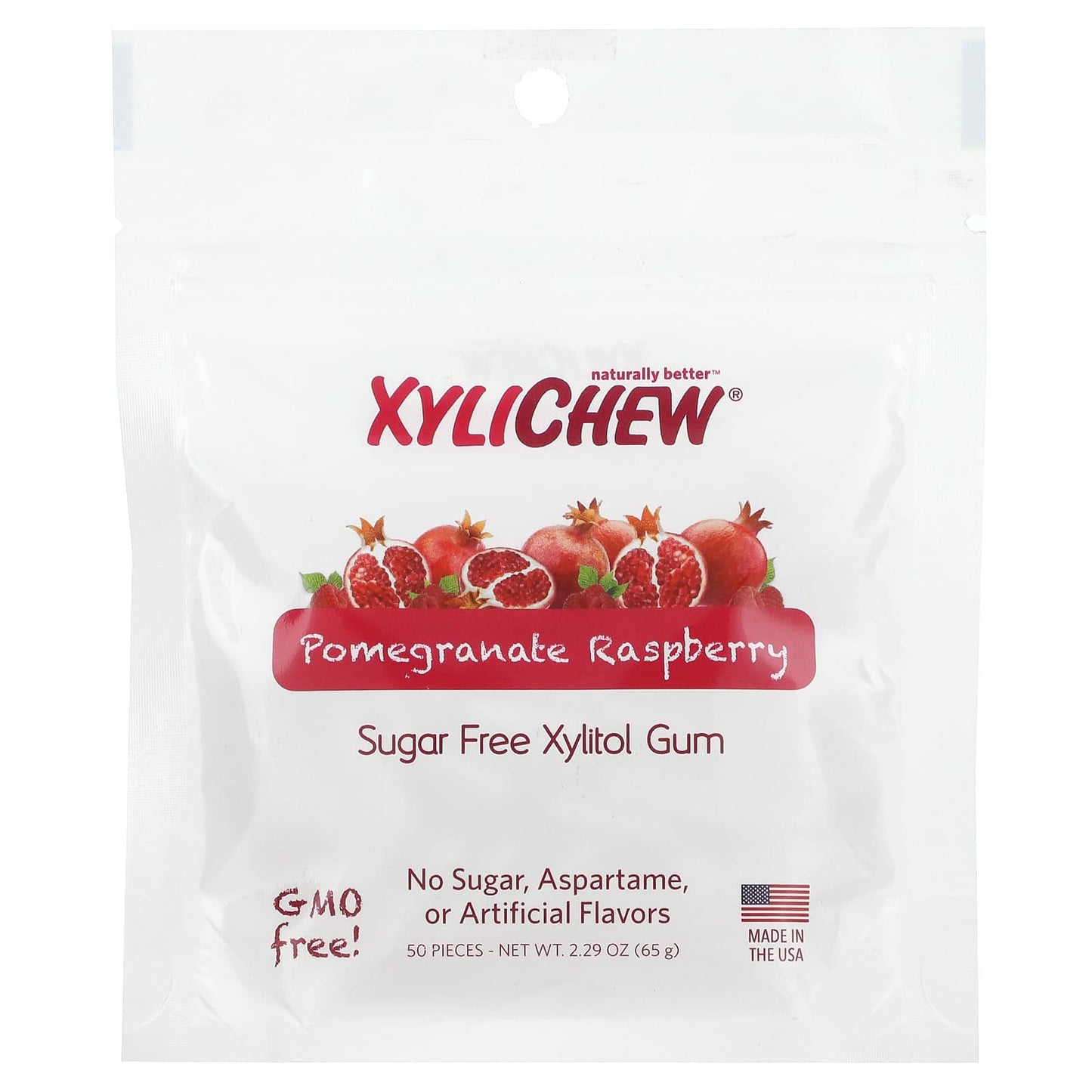 XyliDENT-Xylichew-Pomegranate Raspberry-50 Pieces-2.29 oz (65 g)