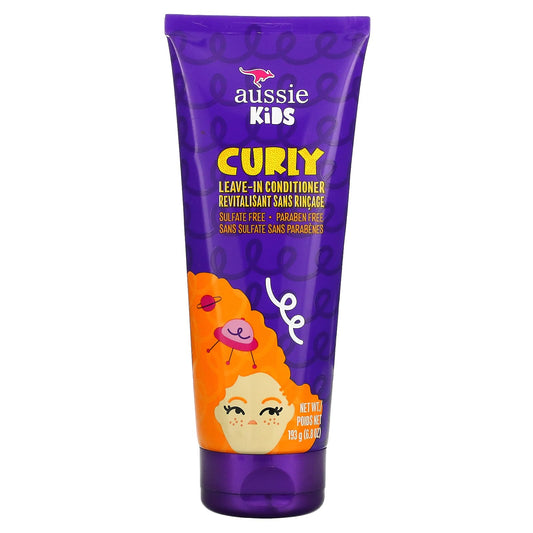 Aussie-Kids-Curly Leave-In Conditioner-Sunny Tropical Fruit-6.8 oz (193 g)