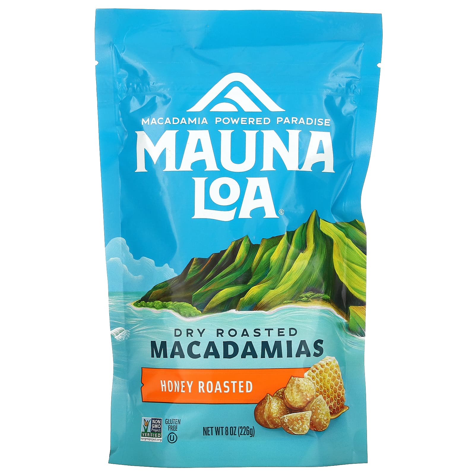 Mauna Loa-Dry Roasted Macadamias-Honey Roasted-8 oz (226 g)