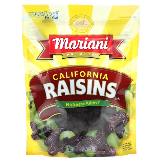 Mariani Dried Fruit-Premium California Raisins-No Sugar Added-6 oz (170 g)