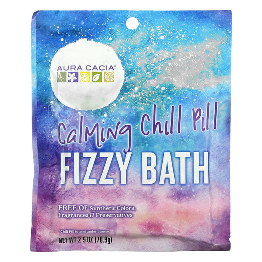 Aura Cacia-Fizzy Bath-Calming Chill Pill-2.5 oz (70.9 g)