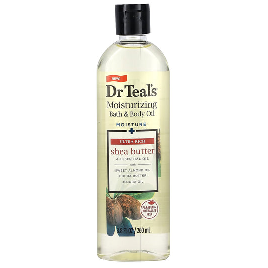 Dr. Teal's-Moisturizing Bath & Body Oil-Shea Butter-8.8 fl oz (260 ml)