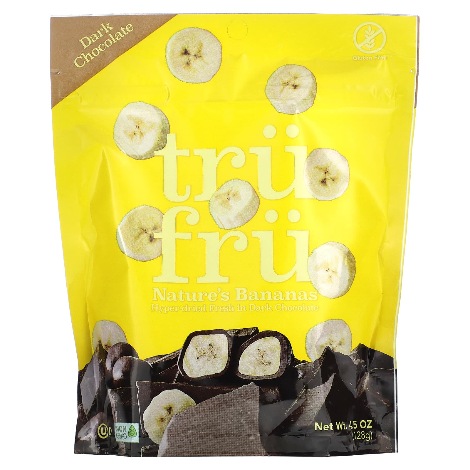 Tru Fru-Nature's Bananas-Dark Chocolate -4.5 oz (128 g)