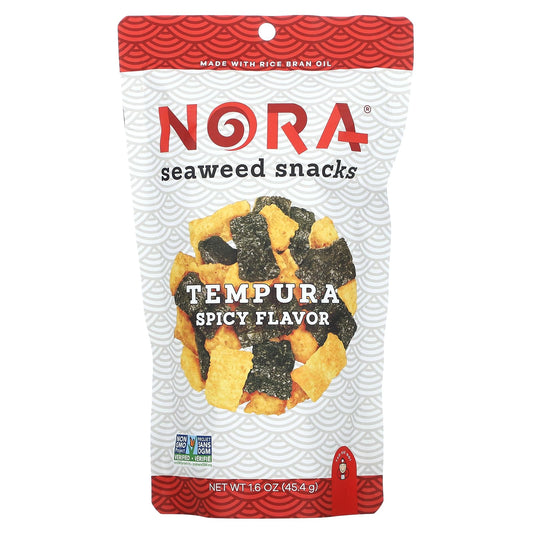 Nora Snacks-Seaweed Snacks-Tempura Spicy-1.6 oz (45.4 g)