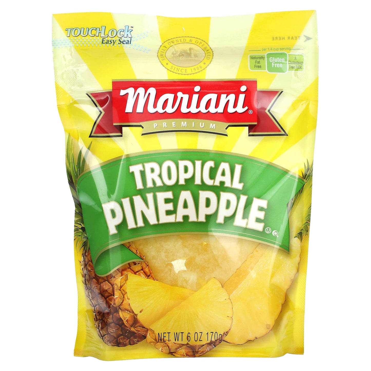 Mariani Dried Fruit-Tropical Pineapple-6 oz (170 g)