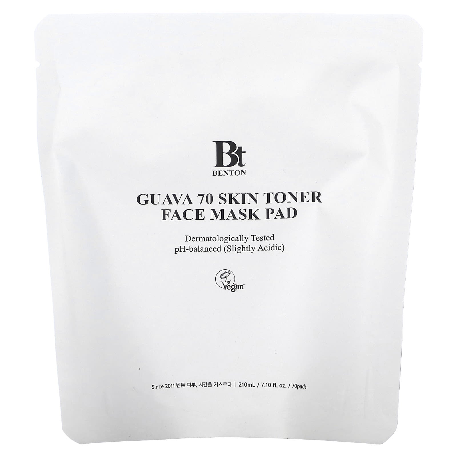 Benton-Guava 70 Skin Toner Beauty Face Mask Pad-70 Pads-7.10 fl oz (210 ml)