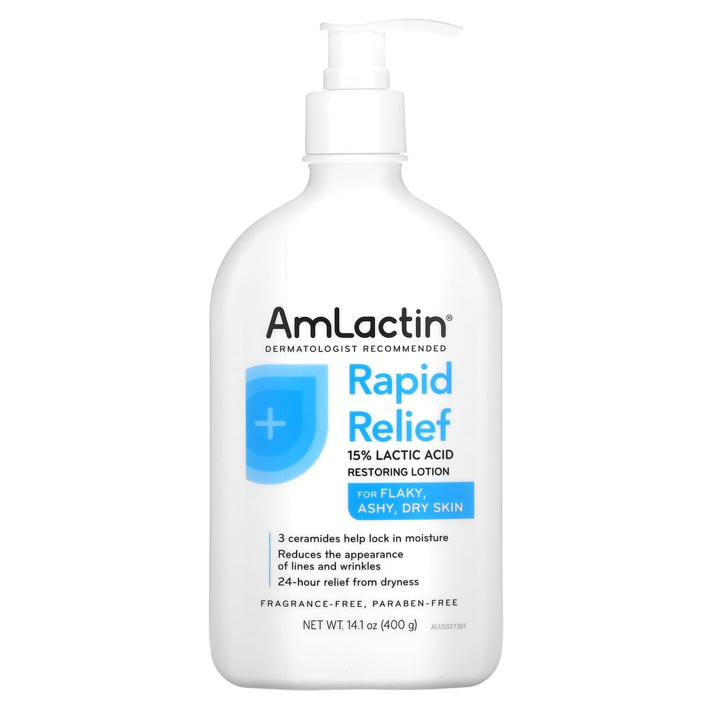 AmLactin-Rapid Relief Restoring Lotion-Fragrance Free-14.1 oz (400 g)