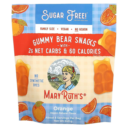 MaryRuth's-Gummy Bear Snack-Orange-240 g