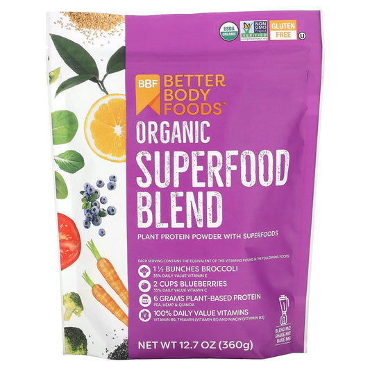 BetterBody Foods-Organic Superfood Blend-12.7 oz (360 g)