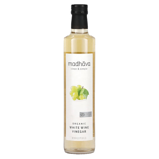 Madhava Natural Sweeteners-Organic White Wine Vinegar-16.9 fl oz