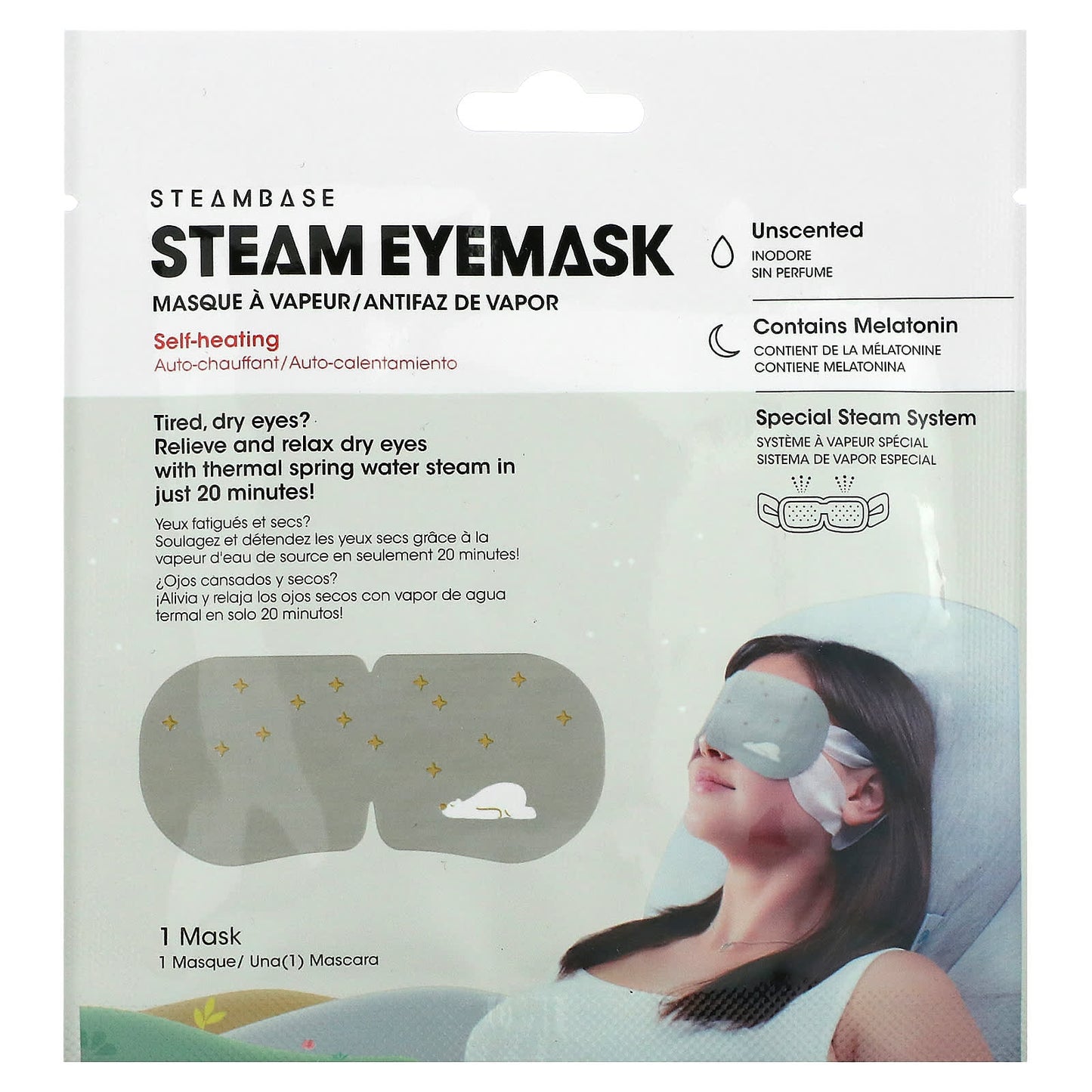 Steambase-Steam Eye Mask-Unscented-1 Mask