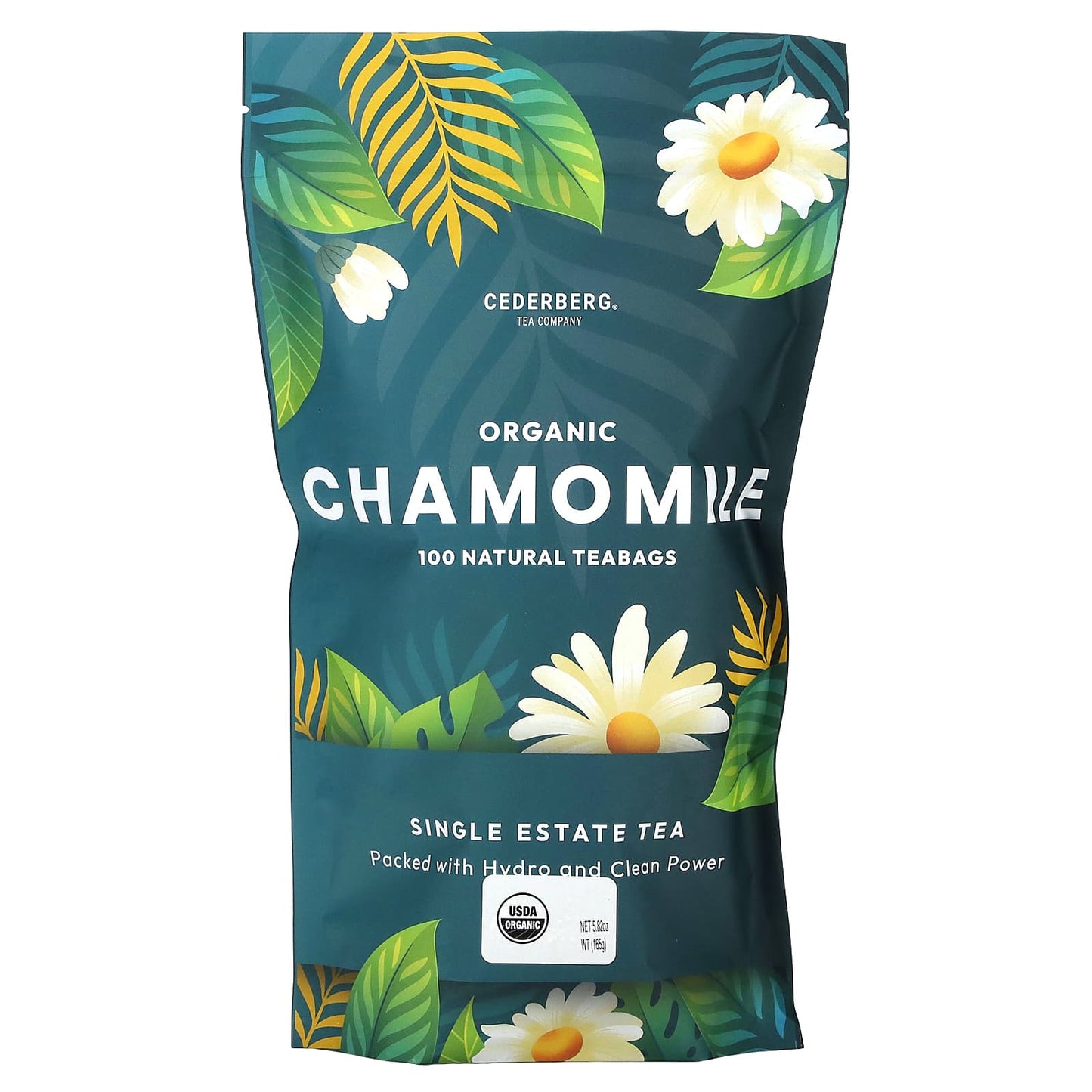 Cederberg Tea Co-Organic Chamomile-Caffeine Free-100 Natural Tea Bags-5.82 oz (165 g)