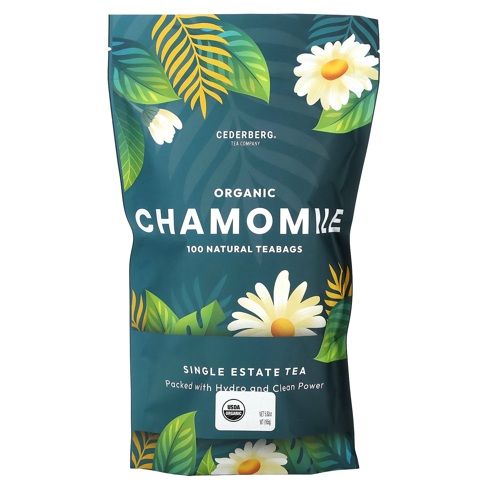 Cederberg Tea Co-Organic Chamomile-Caffeine Free-100 Natural Tea Bags-5.82 oz (165 g)