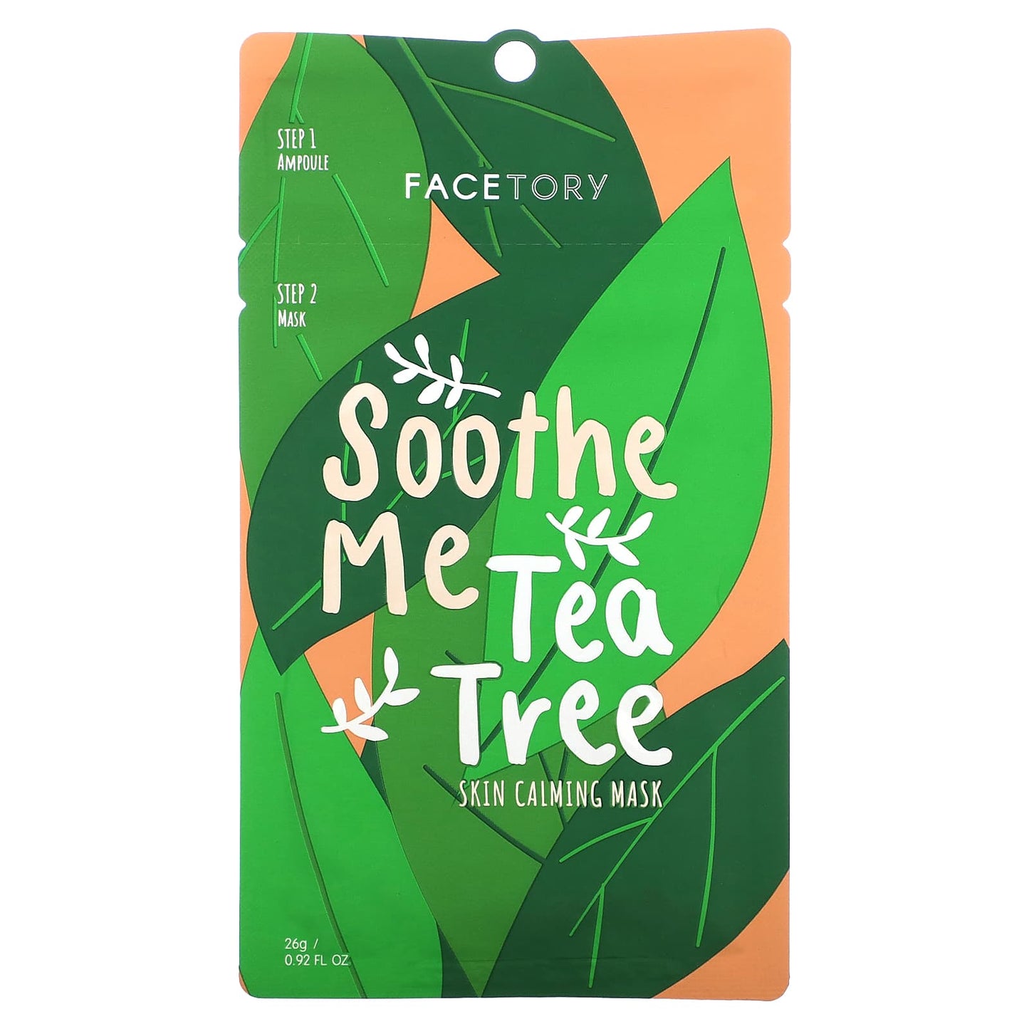 FaceTory-Soothe Me Tea Tree-2 Step Skin Calming Beauty Mask-1 Set-0.92 fl oz (26 g)