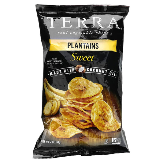 Terra-Real Vegetable Chips-Plantains-Sweet -5 oz (141 g)