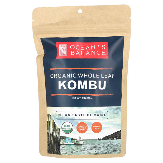 Ocean's Balance-Organic Whole Leaf Kombu -1 oz (28 g)