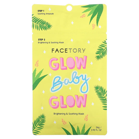 FaceTory-Glow Baby Glow-2 Step Brightening & Soothing Beauty Mask-1 Set-0.92 fl oz (26 g)