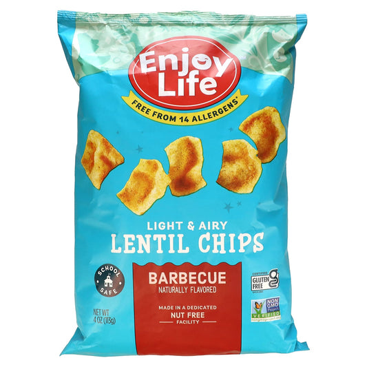 Enjoy Life Foods-Lentil Chips-Barbecue-4 oz (113 g)