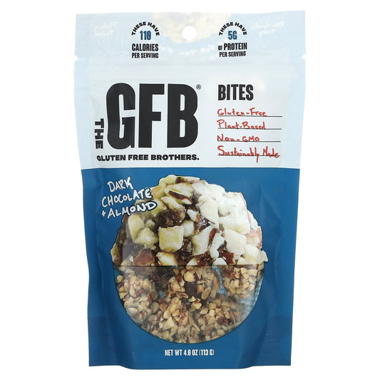 The GFB-Gluten Free Bites-Dark Chocolate + Almond-4 oz (113 g)