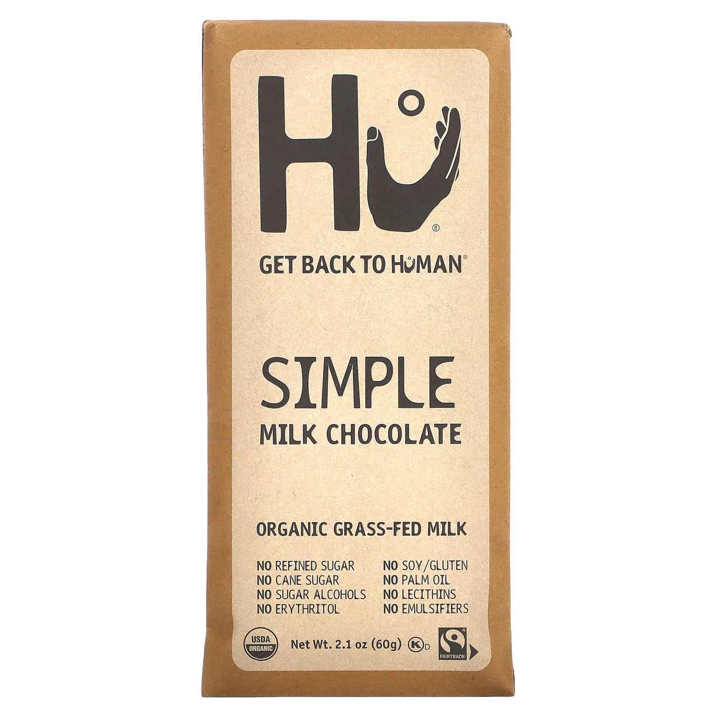 Hu-Simple Milk Chocolate-2.1 oz (60 g)