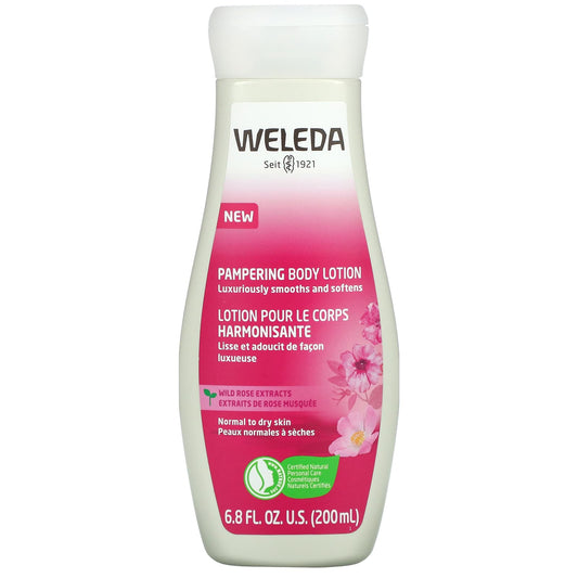 Weleda-Pampering Body Lotion-Wild Rose Extracts- 6.8 fl oz (200 ml)