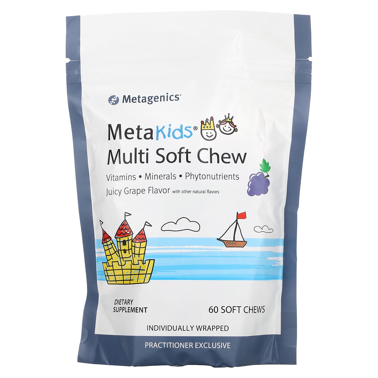 Metagenics-MetaKids-Multi Soft Chew-Juicy Grape-60 Soft Chews