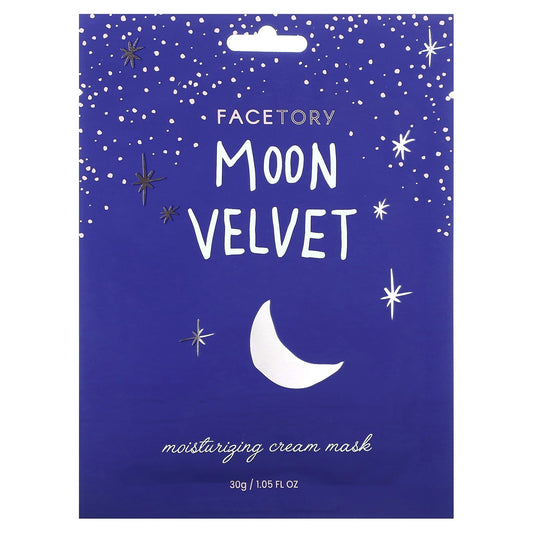 FaceTory-Moon Velvet-Moisturizing Cream Beauty Mask-1 Sheet-1.05 fl oz (30 g)