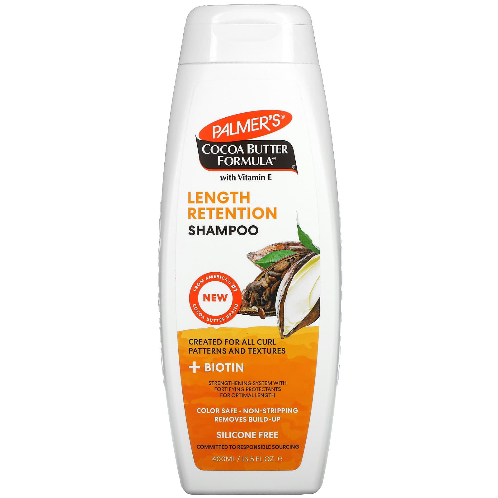 Palmer's-Cocoa Butter Formula with Vitamin E-Length Retention Shampoo-13.5 fl oz (400 ml)