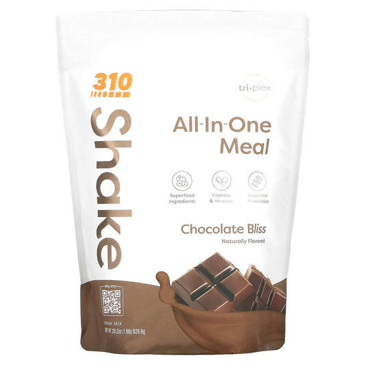 310 Nutrition-All-In-One Meal Shake-Chocolate Bliss-29.2 oz (828.8 g)