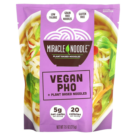 Miracle Noodle-Vegan Pho + Plant Based Noodles -7.6 oz (215 g)