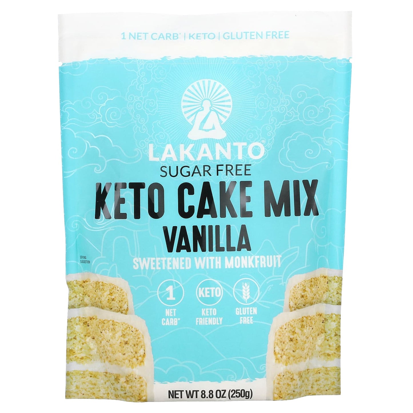 Lakanto-Keto Cake Mix-Vanilla-8.8 oz (250 g)