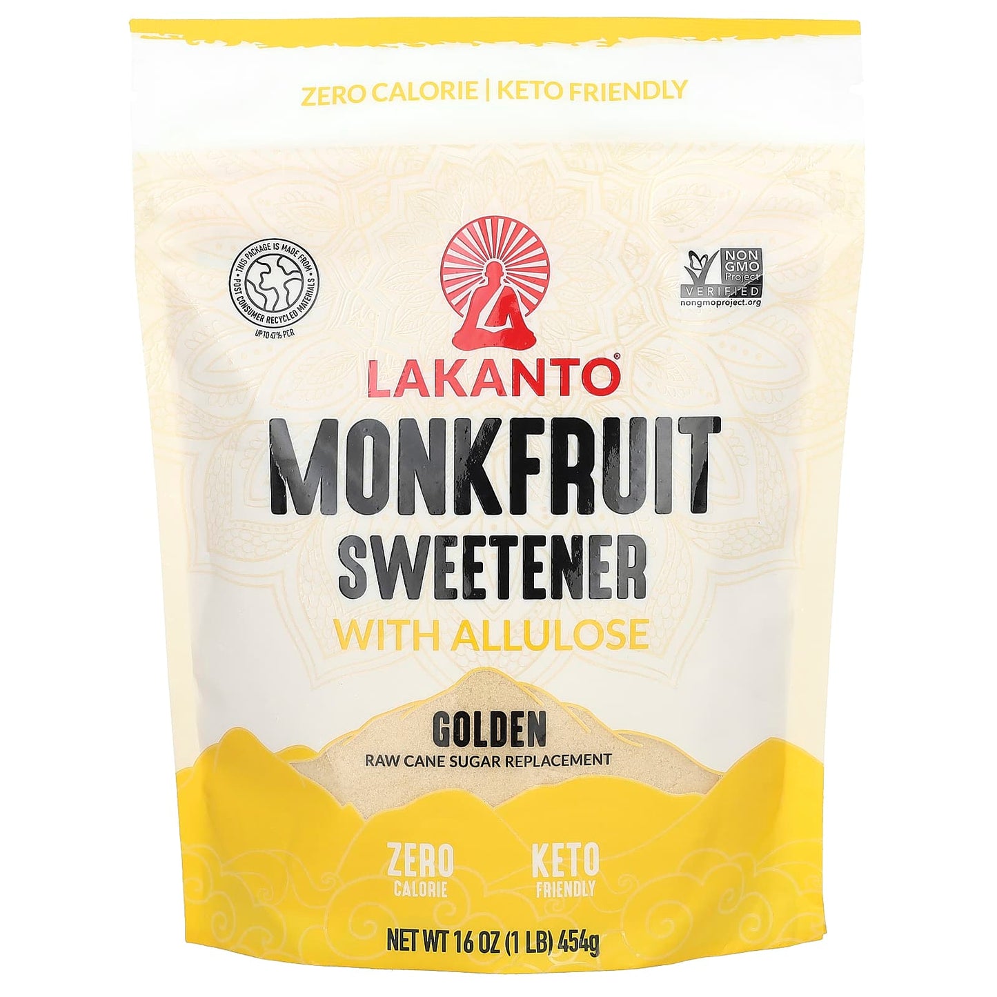 Lakanto-Monkfruit Sweetener with Allulose-Golden-16 oz (454 g)