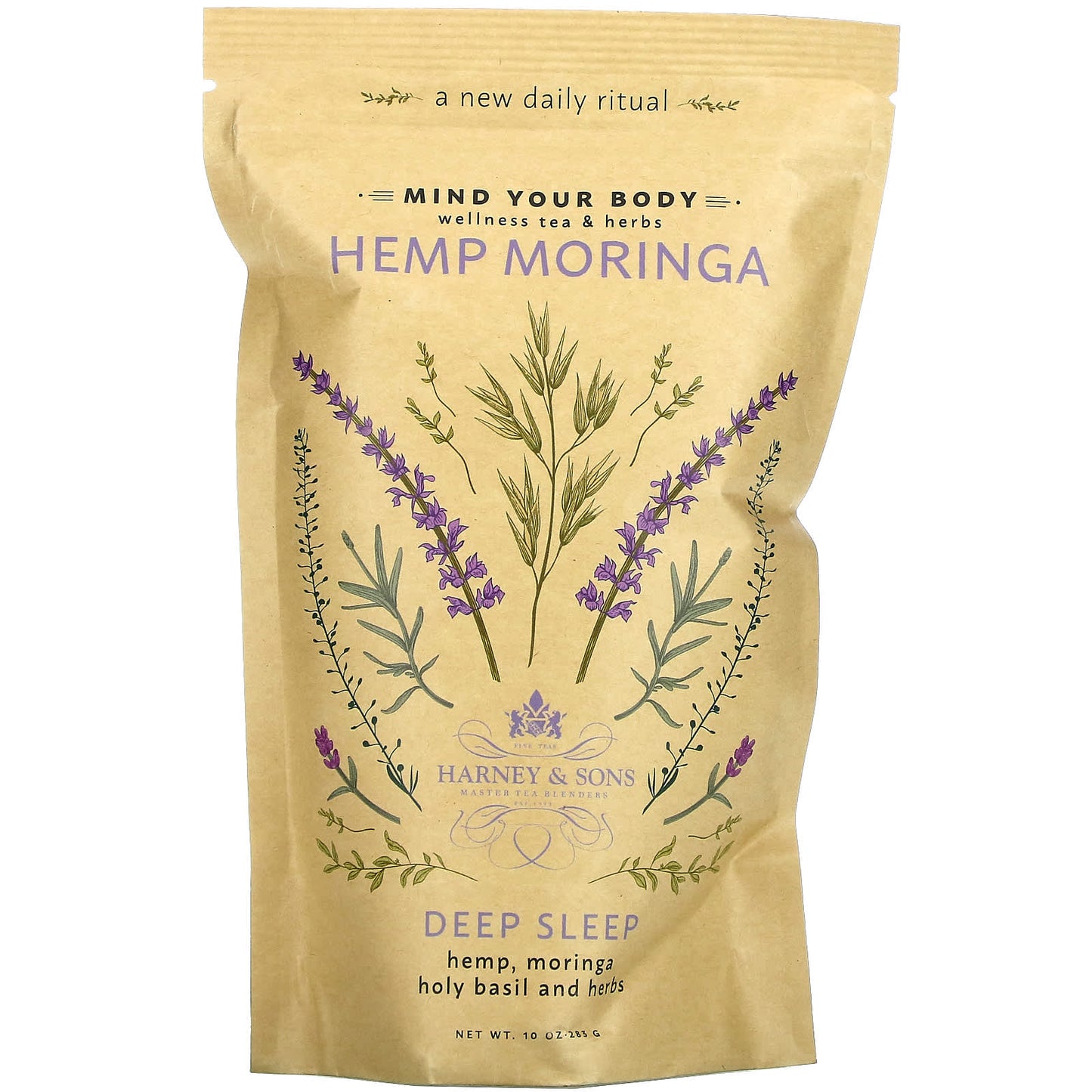 Harney & Sons-Hemp Moringa-Deep Sleep-Wellness Tea & Herbs-10 oz (283 g)